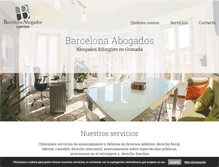 Tablet Screenshot of barcelonaabogados.net
